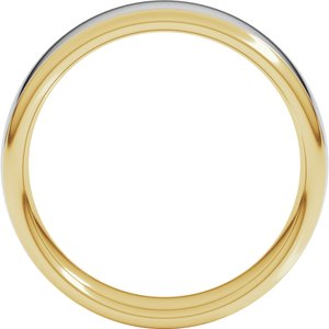 14K Yellow Or White Or Rose Gold Comfort-Fit European-Style Band