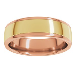 14K Yellow Or White Or Rose Gold Comfort-Fit European-Style Band