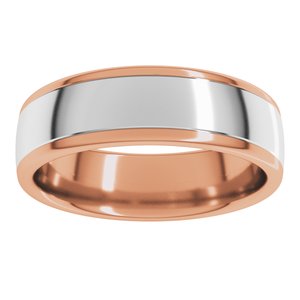 14K Yellow Or White Or Rose Gold Comfort-Fit European-Style Band