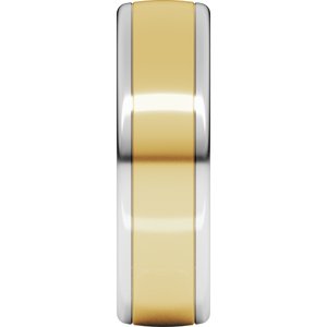 14K Yellow Or White Or Rose Gold Comfort-Fit European-Style Band
