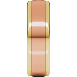 14K Yellow Or White Or Rose Gold Comfort-Fit European-Style Band