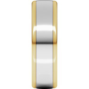 14K Yellow Or White Or Rose Gold Comfort-Fit European-Style Band