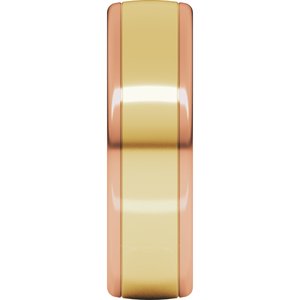 14K Yellow Or White Or Rose Gold Comfort-Fit European-Style Band