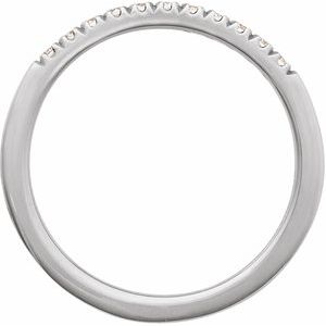 14K Yellow Or White Gold 1.5 Mm Polished Round Lab-Grown Stackable Ring Size 7