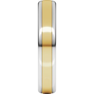 14K Yellow Or White Or Rose Gold Comfort-Fit European-Style Band