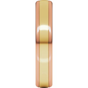 14K Yellow Or White Or Rose Gold Comfort-Fit European-Style Band