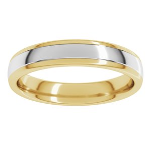 14K Yellow Or White Or Rose Gold Comfort-Fit European-Style Band