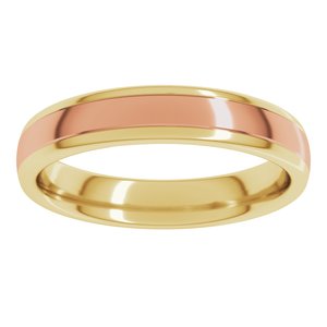 14K Yellow Or White Or Rose Gold Comfort-Fit European-Style Band