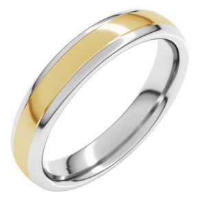 14K Yellow Or White Or Rose Gold Comfort-Fit European-Style Band