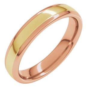 14K Yellow Or White Or Rose Gold Comfort-Fit European-Style Band