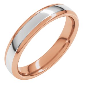 14K Yellow Or White Or Rose Gold Comfort-Fit European-Style Band