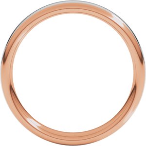 14K Yellow Or White Or Rose Gold Comfort-Fit European-Style Band