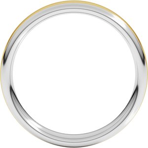 14K Yellow Or White Or Rose Gold Comfort-Fit European-Style Band