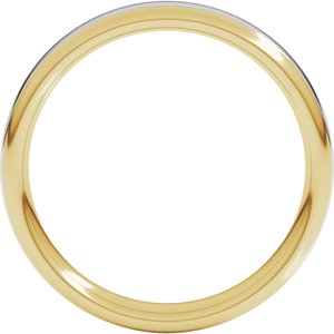14K Yellow Or White Or Rose Gold Comfort-Fit European-Style Band