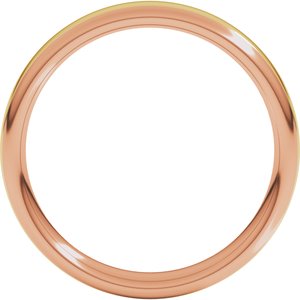 14K Yellow Or White Or Rose Gold Comfort-Fit European-Style Band