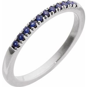 14K Yellow Or White Gold 1.5 Mm Polished Round Lab-Grown Stackable Ring Size 7