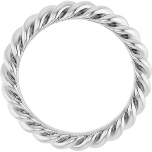 Continuum Sterling Silver Skinny Rope Band