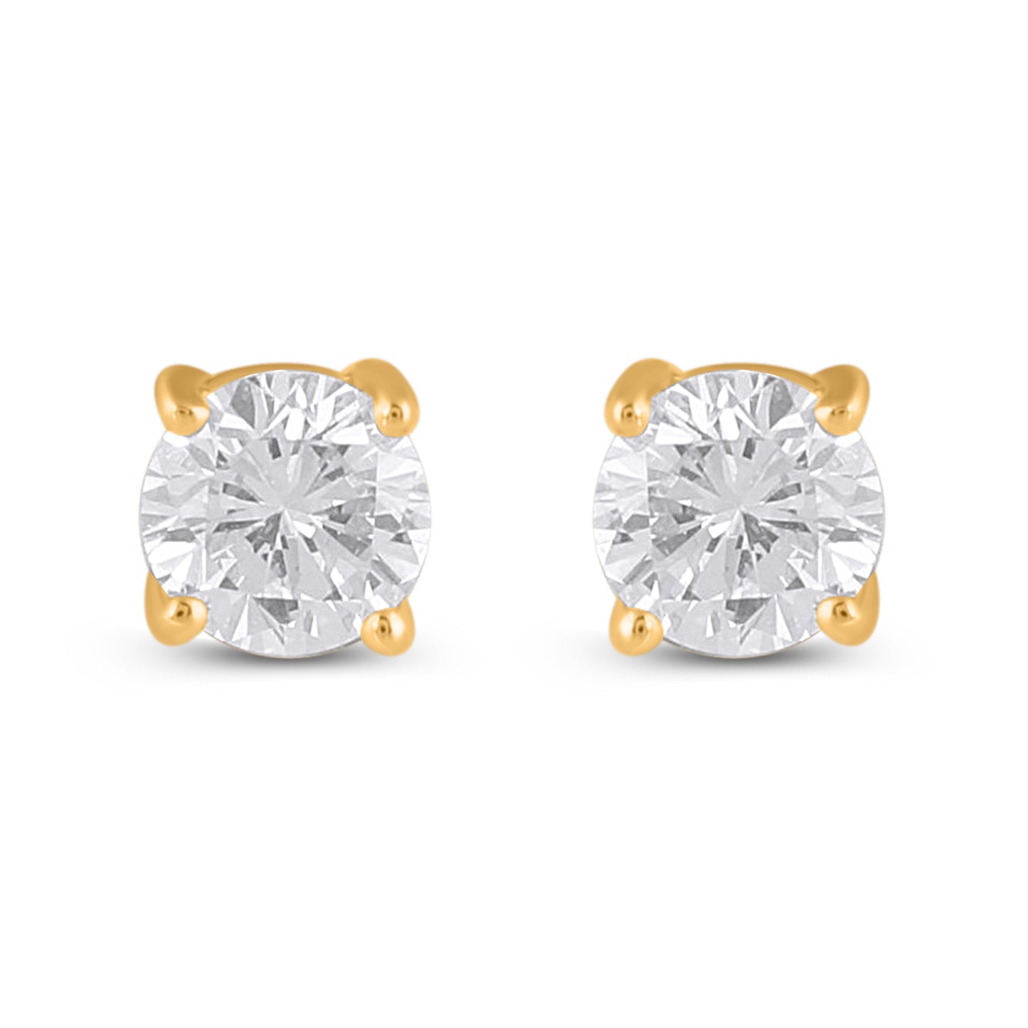 14K Yellow Or White Gold Lab Grown Diamond Earring