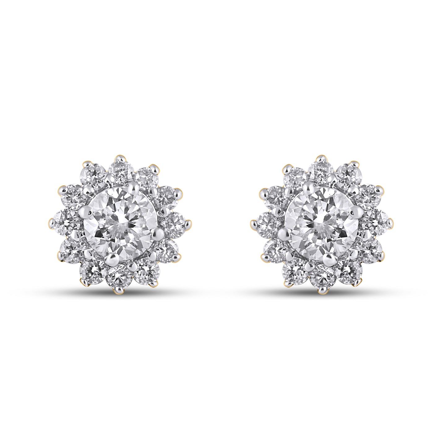 14K Yellow Or White Gold Lab Grown Diamond Earring
