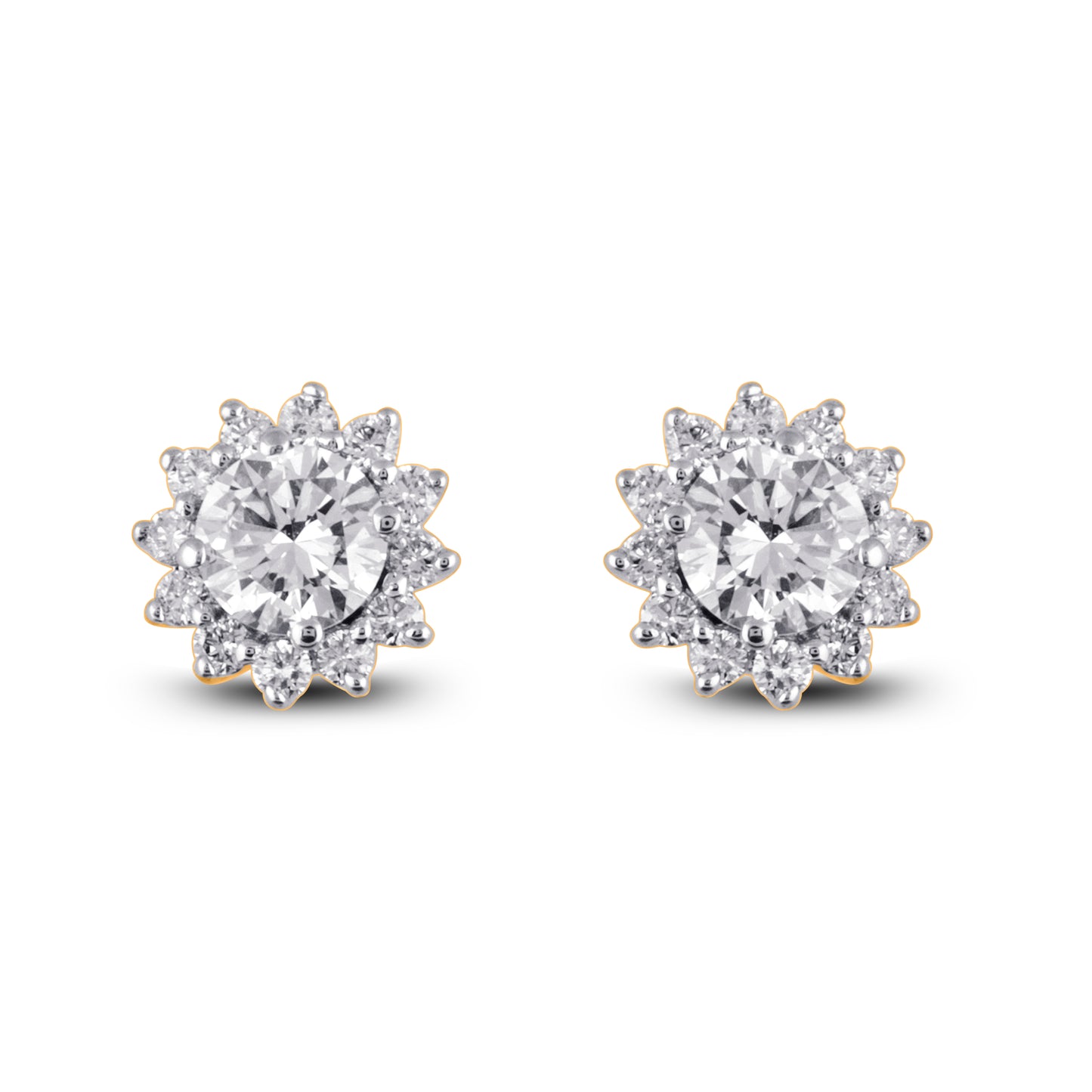 14K Yellow Or White Gold 1.02-1.07 Cttw Lab Grown Diamond Earring