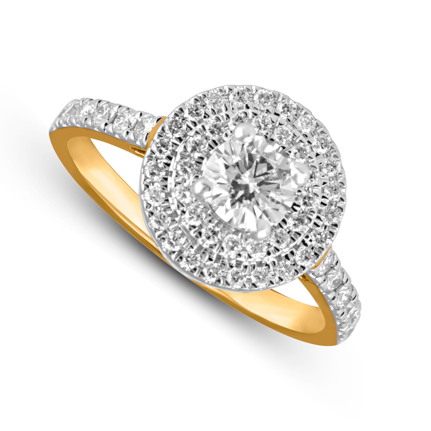14K Yellow Or White Gold 1.17 Cttw Lab Grown Diamond Ladies Ring