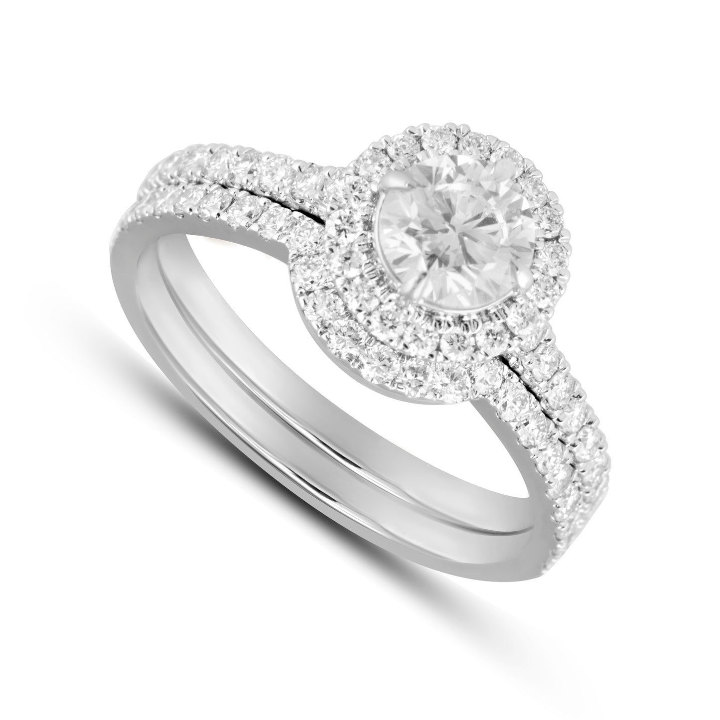 14K White Gold 1.37-1.44 Cttw Lab Grown Diamond Ladies Ring