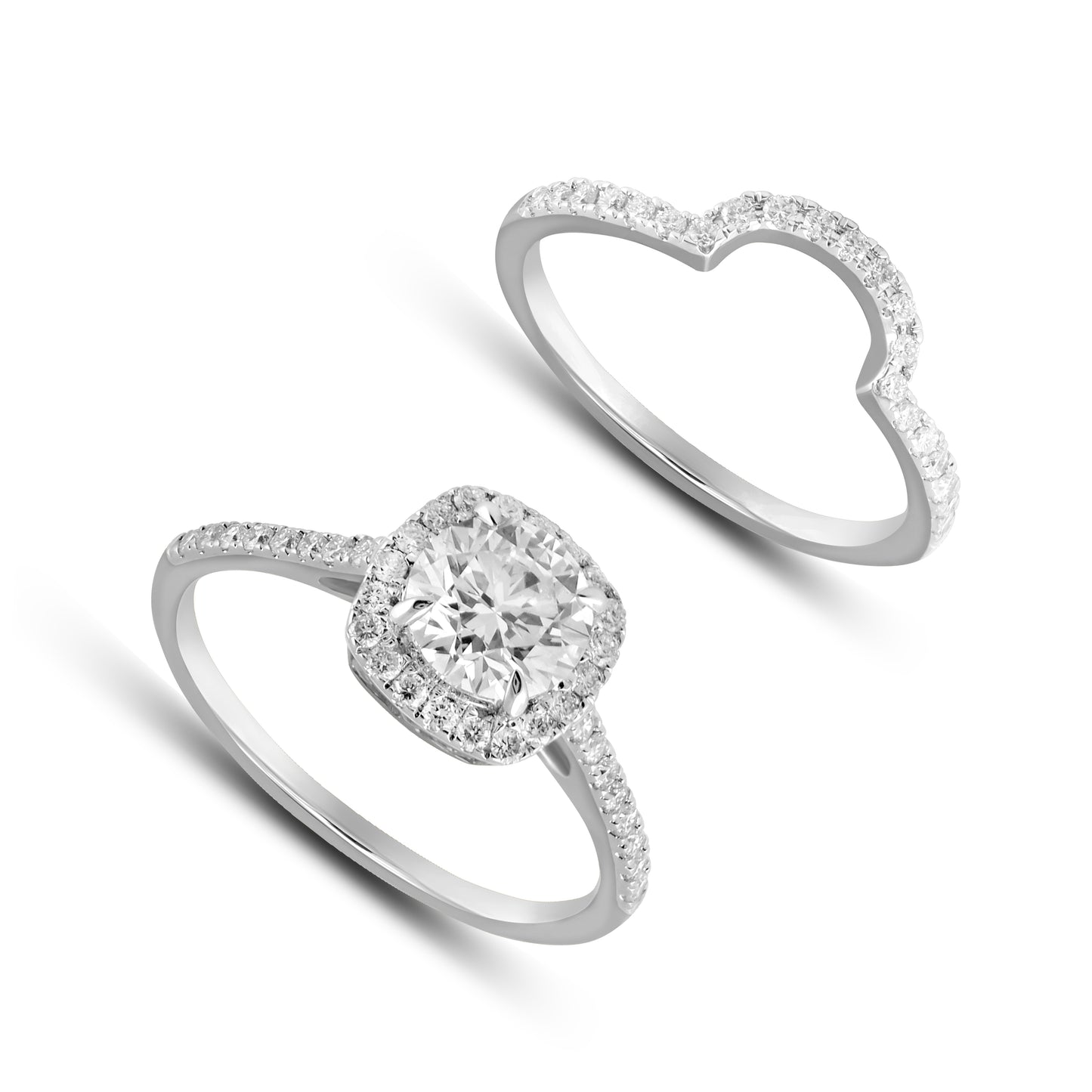 14K Yellow Gold 1.50-1.54 Cttw Lab Grown Diamond Ladies Ring