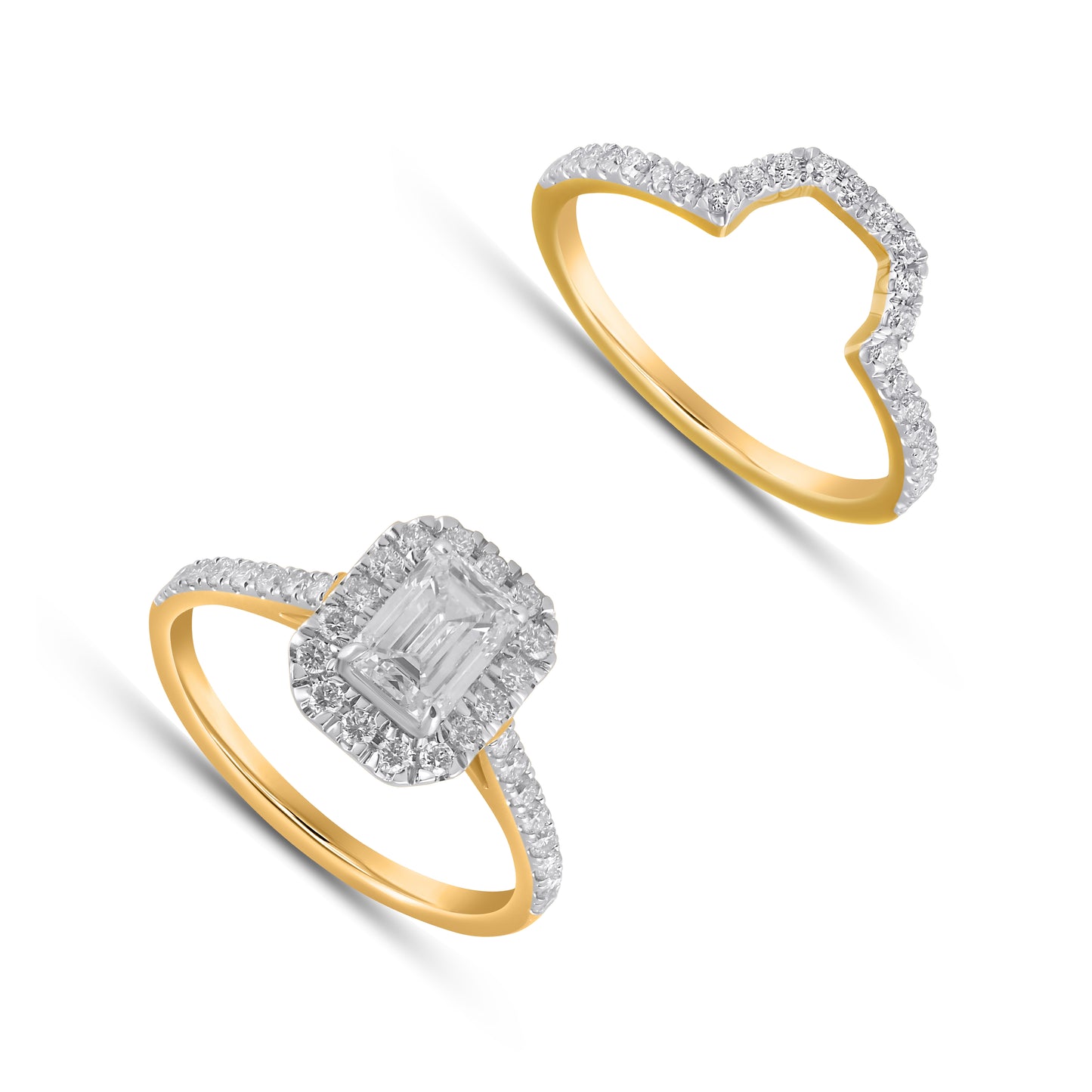 14K Yellow Gold 1.73-1.76 Cttw Lab Grown Diamond Ladies Ring
