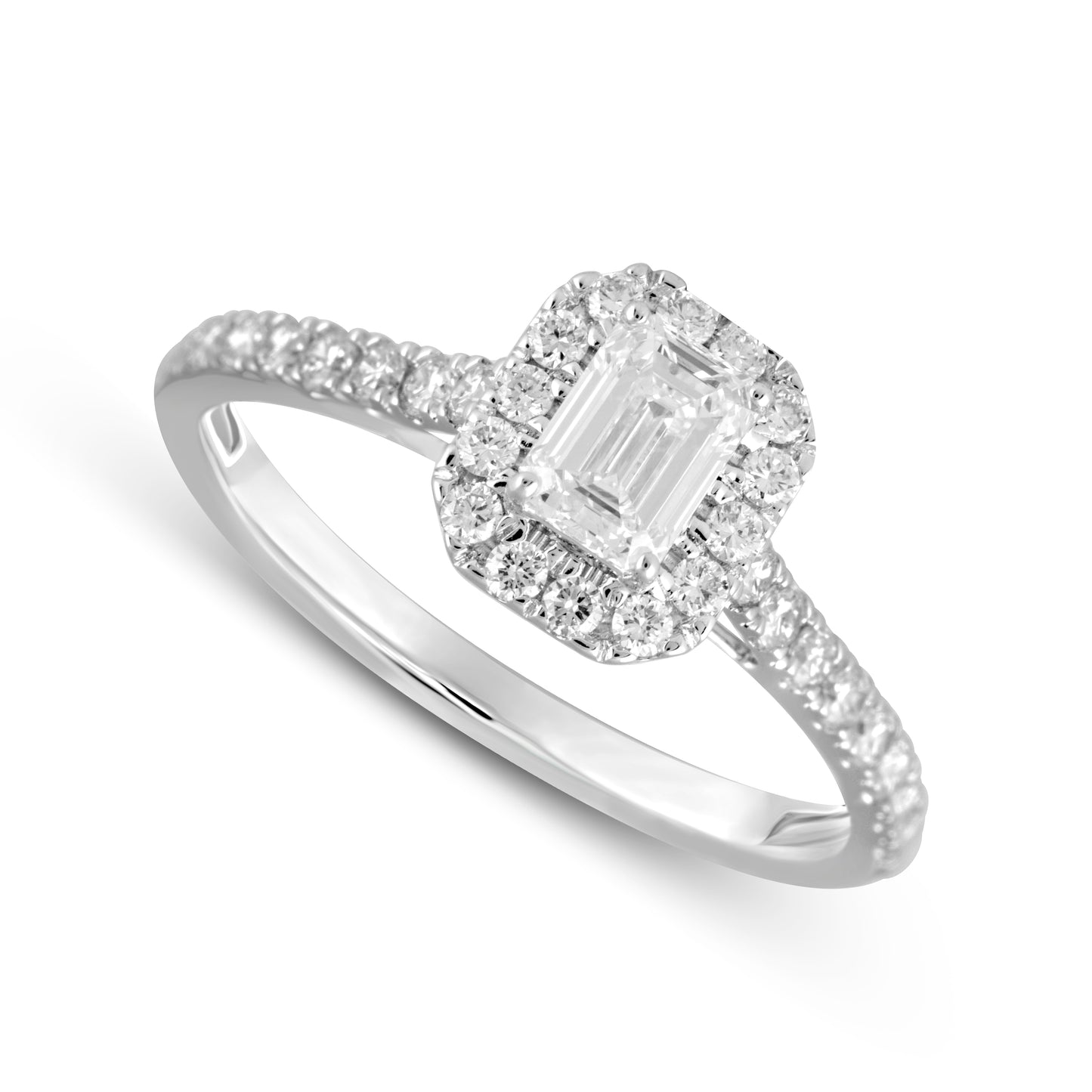 14K Yellow Or White Gold Lab Grown Diamond Ladies Ring