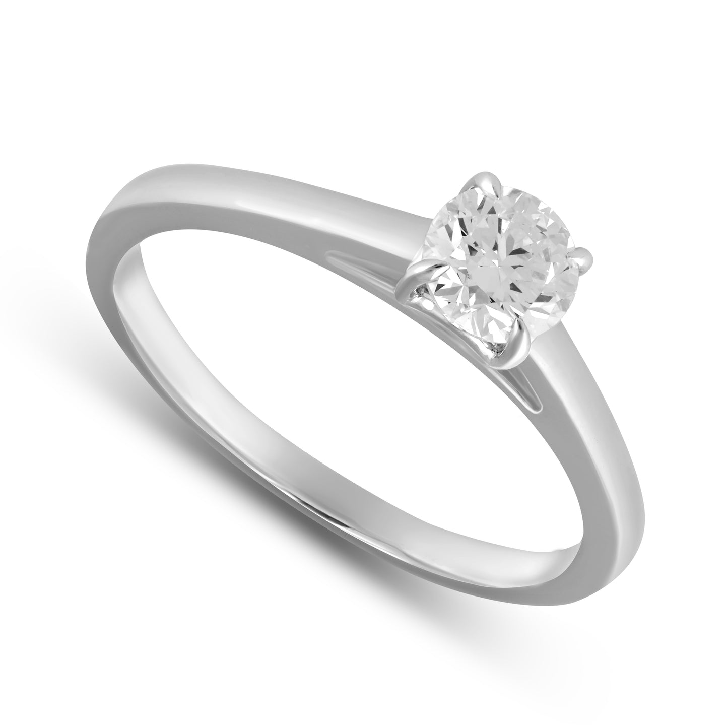 14K White Gold 0.75 Cttw Lab Grown Diamond Ladies Ring