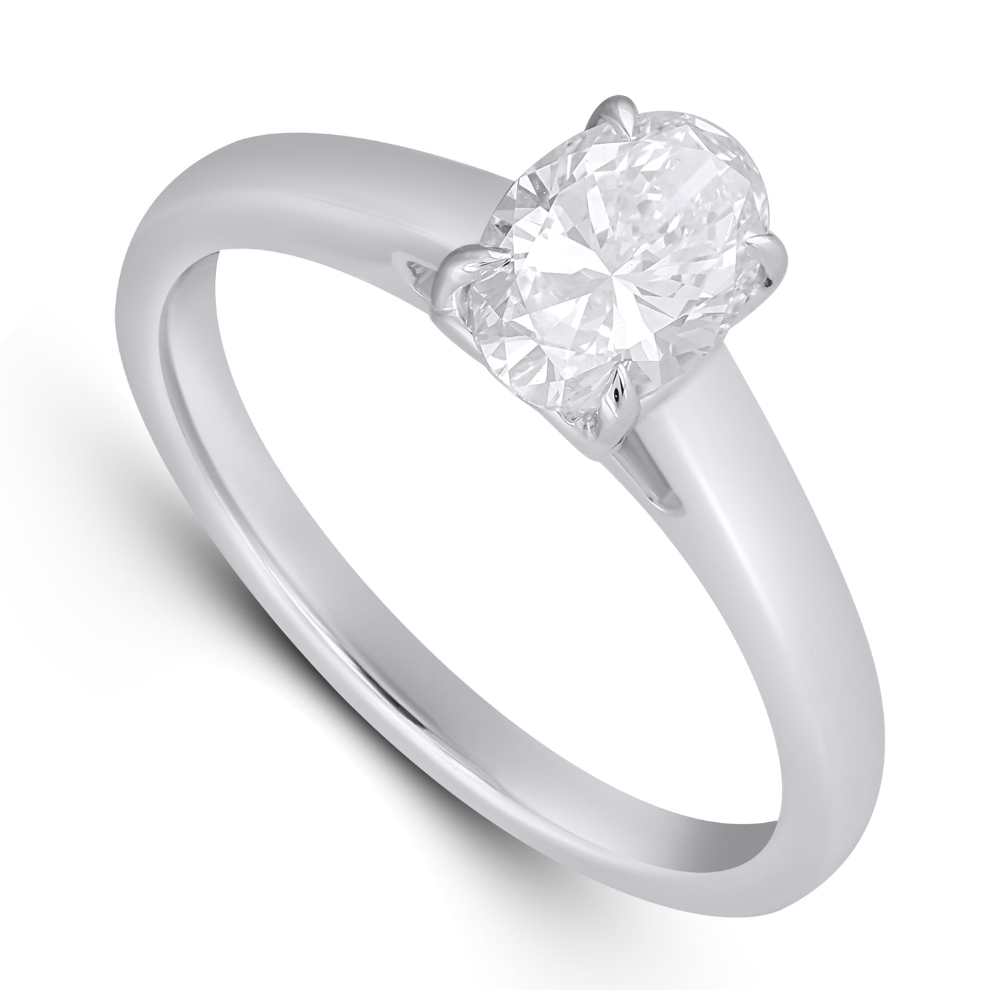 14K Yellow Or White Gold Lab Grown Diamond Ladies Ring