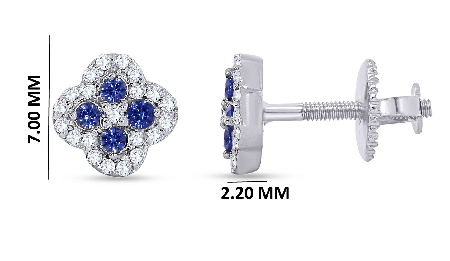 14K White Gold 0.23 Cttw Diamond Earring