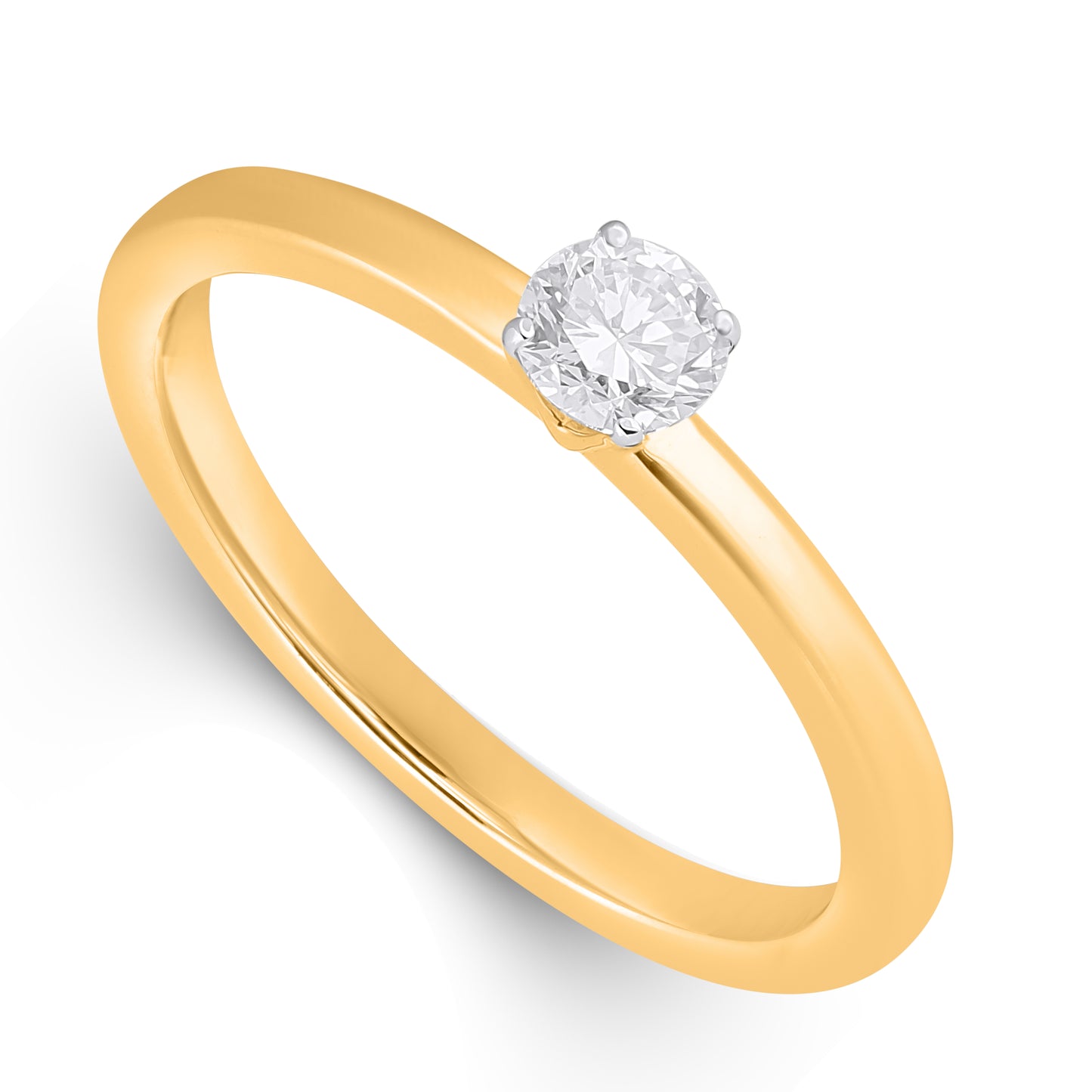 14K Yellow Or White Gold Lab Grown Diamond Ladies Ring