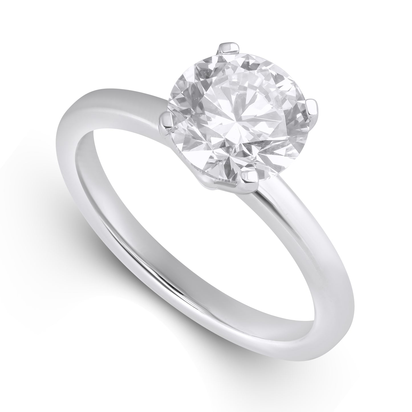 14K Yellow Or White Gold  0.50 Cttw Lab Grown Diamond Ladies Ring
