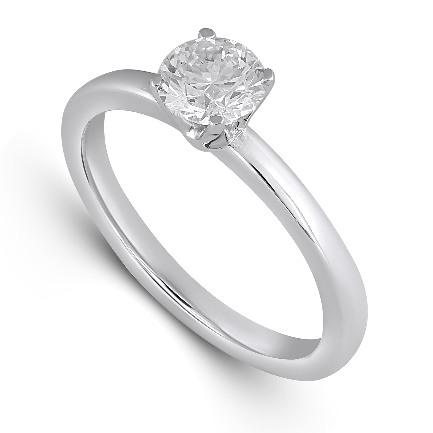 14K White Gold 0.75 Cttw Lab Grown Diamond Ladies Ring