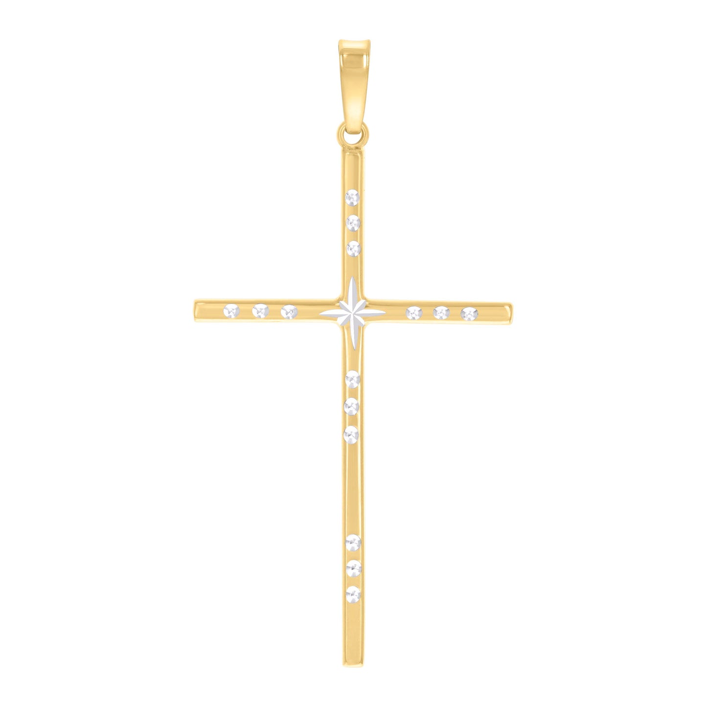 Sterling Silver Unisex Cross Religious Charm Pendant