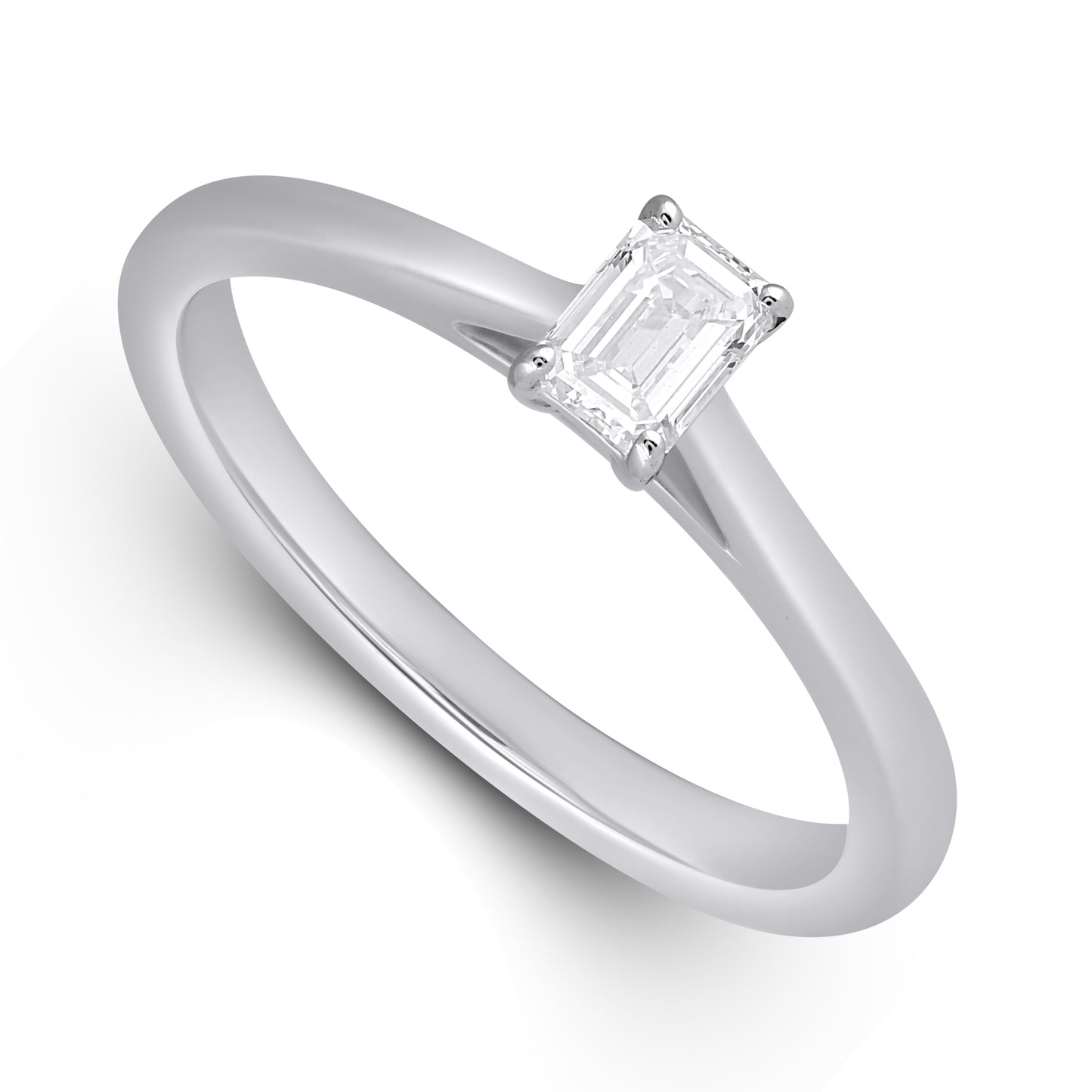 14K White Gold 0.32 Cttw Lab Grown Diamond Ladies Ring