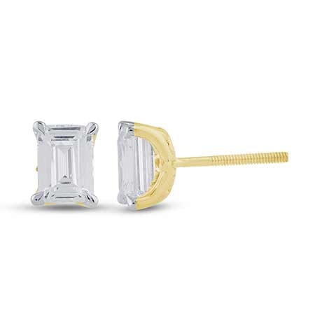 14K Yellow Gold 1.56 Cttw Lab Grown Diamond Earring