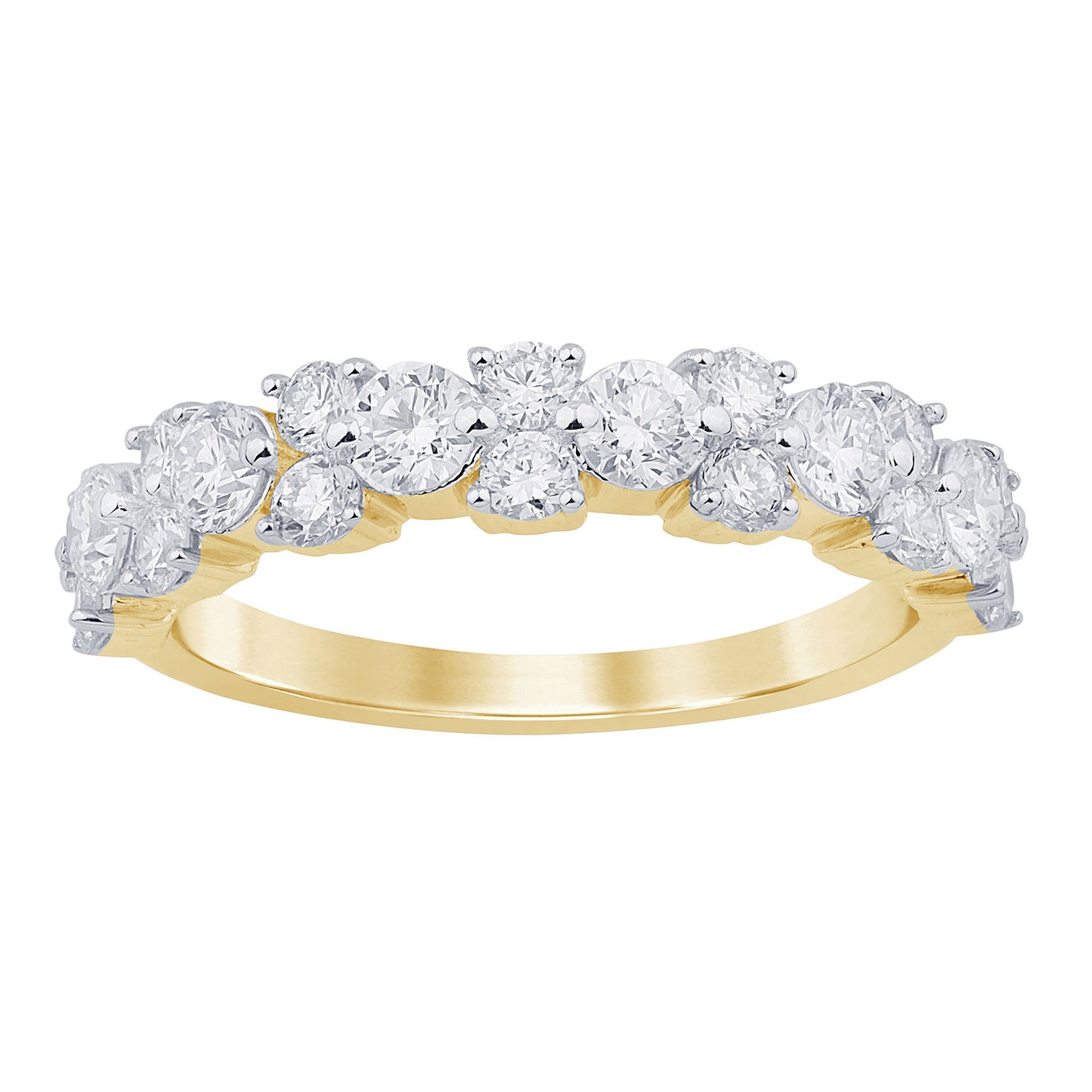 14K Yellow Gold 1.27 Cttw Lab Grown Diamond Ladies Band