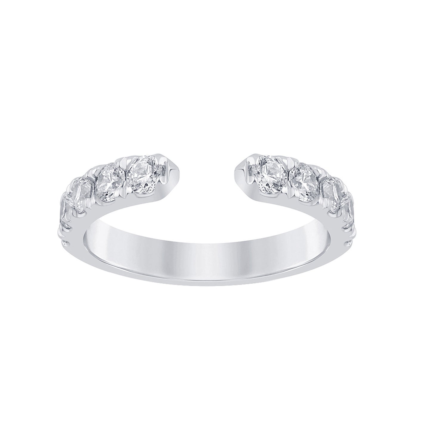 14K Yellow Or White Gold 0.98 Cttw Lab Grown Diamond Ladies Ring