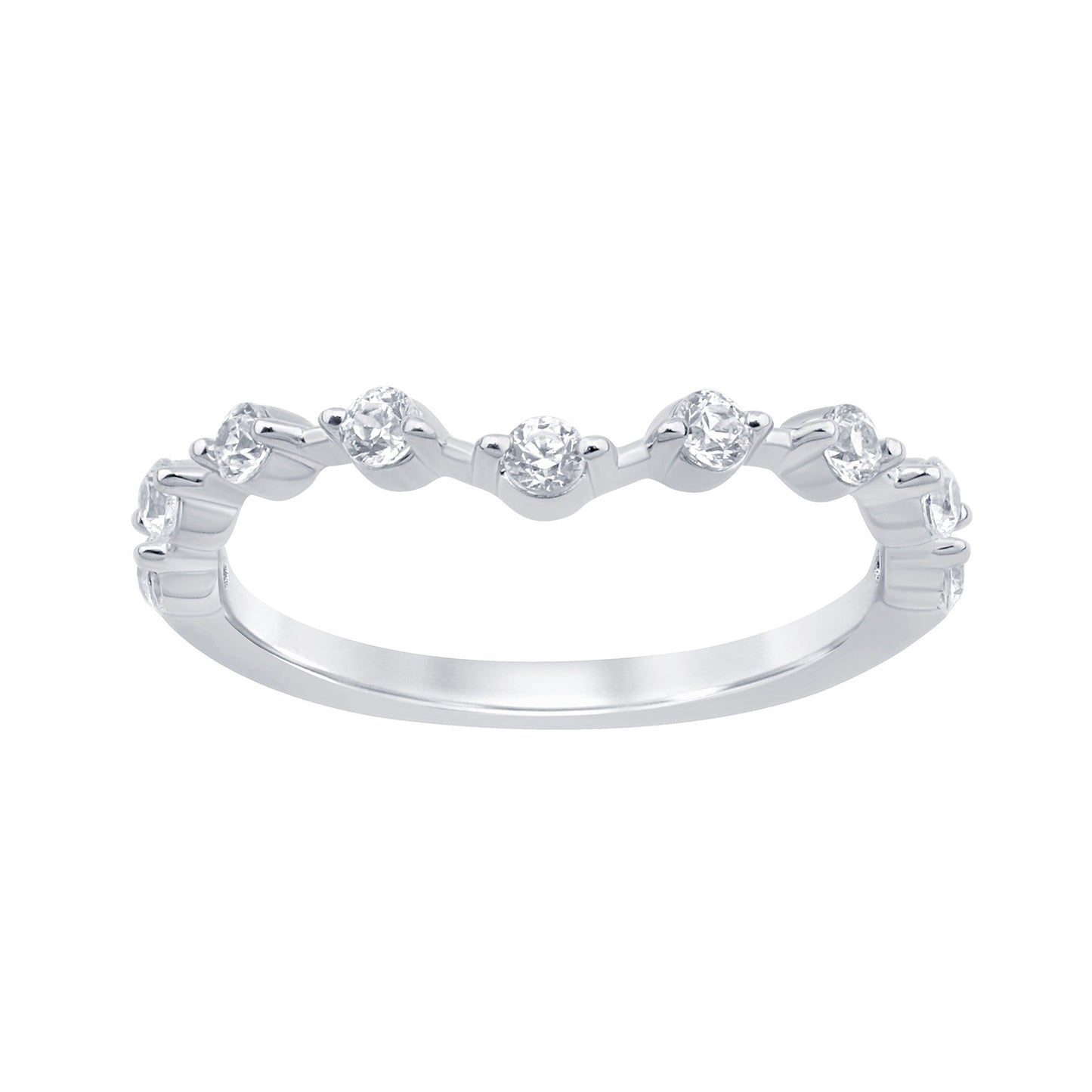14K White Gold 0.33 Cttw Lab Grown Diamond Ladies Ring