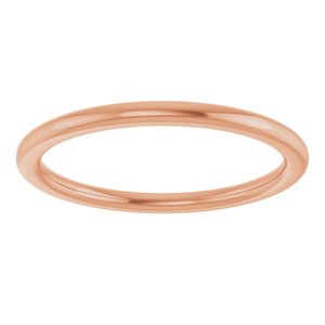 18K Yellow Or White Or Rose Gold Comfort-Fit European-Style Band