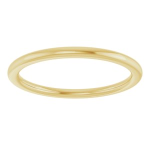 18K Yellow Or White Or Rose Gold Comfort-Fit European-Style Band