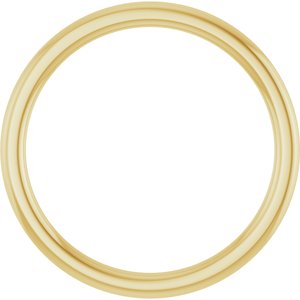 18K Yellow Or White Or Rose Gold Comfort-Fit European-Style Band