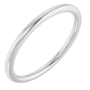 18K Yellow Or White Or Rose Gold Comfort-Fit European-Style Band
