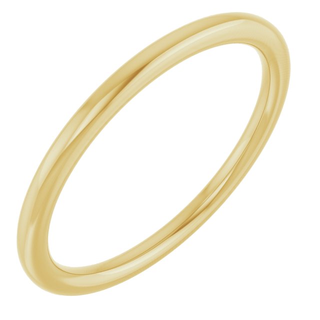 18K Yellow Or White Or Rose Gold Comfort-Fit Standard Weight European-Style Band