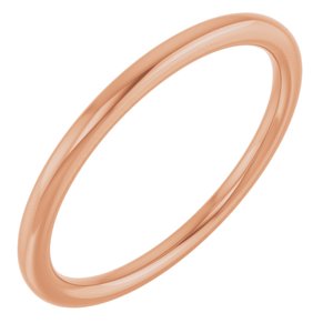 18K Yellow Or Rose Gold 1.5 mm Comfort-Fit Standard Weight European-Style Band