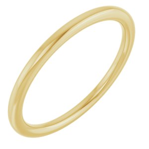 18K Yellow Or White Or Rose Gold Comfort-Fit European-Style Band