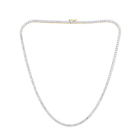 14K Yellow Gold 14.97 Cttw Lab Grown Diamond Necklace
