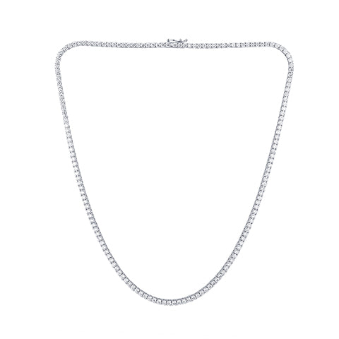 14K White Gold 13.22 Cttw Lab Grown Diamond Necklace